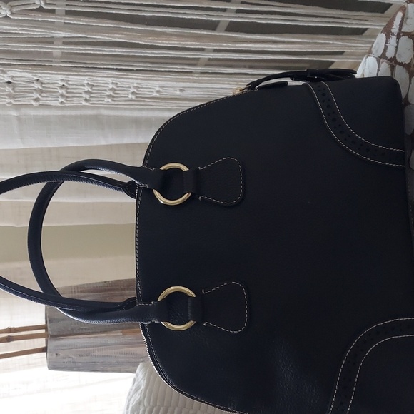 Dooney & Bourke Black Satchel with Gold Accents NWT - Picture 4 of 6